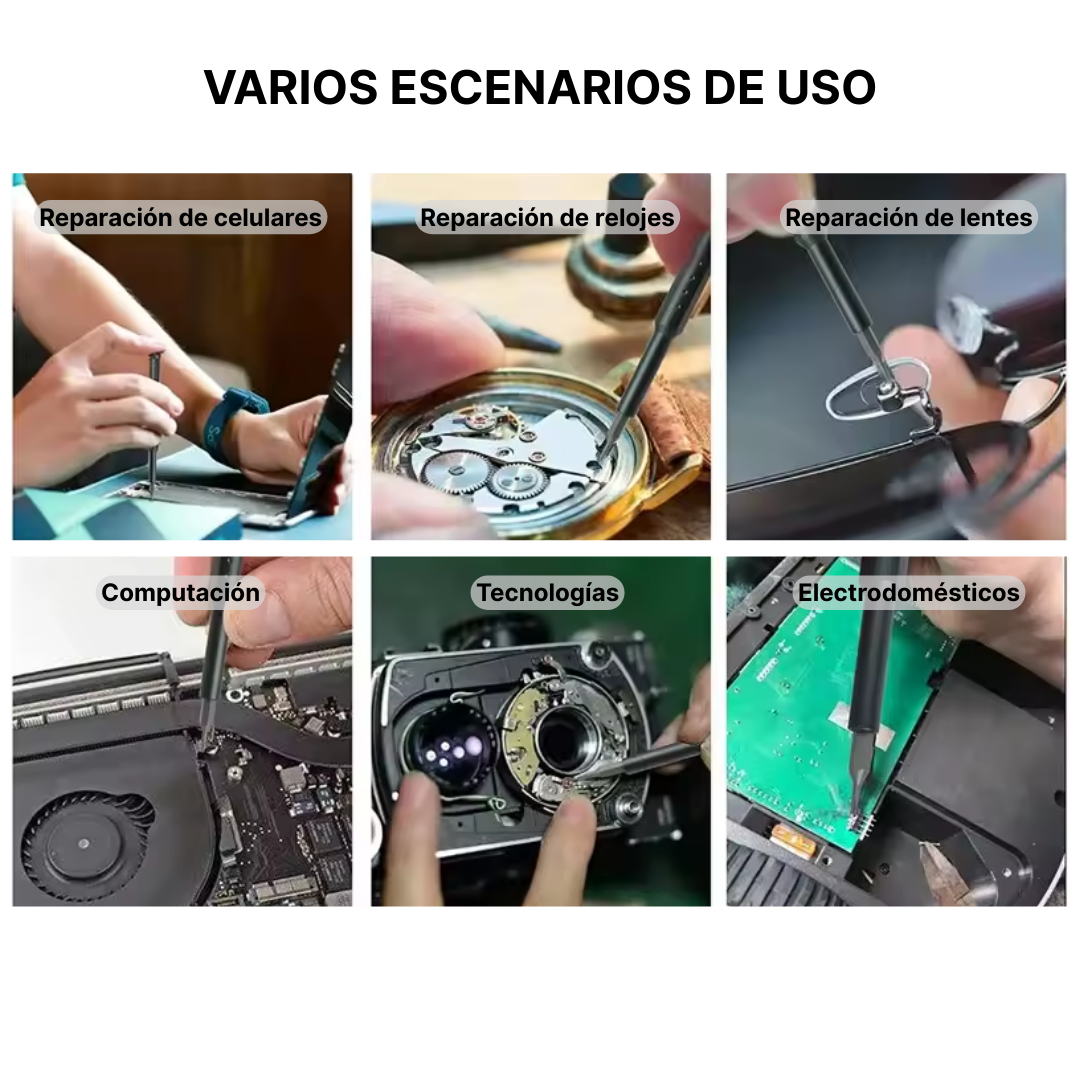 Kit de Destornilladores Portátil Multifuncional